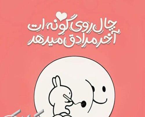 عکس نوشته طنز چال لپ
