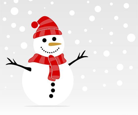 عکس آدم برفی برای نقاشی