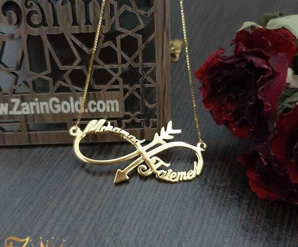 عکس مدال طلا اسم نوشته