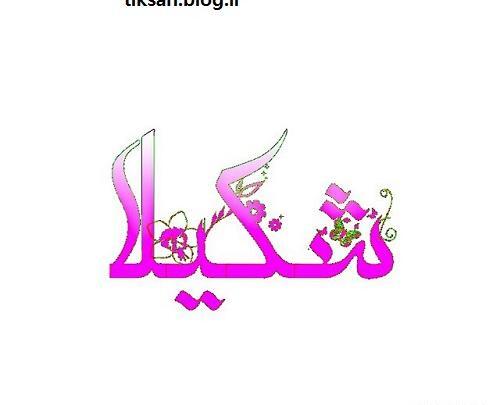 عکس نوشته شکیلا