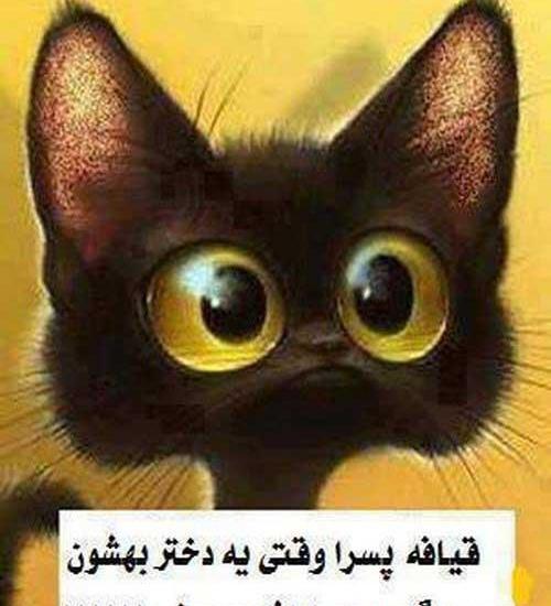 عکس نوشته طنز وقتی که