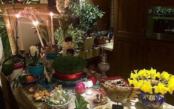 عکس ایده تزیین سفره هفت سین اینستاگرام