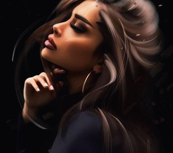 عکس فیک نیم رخ دختر