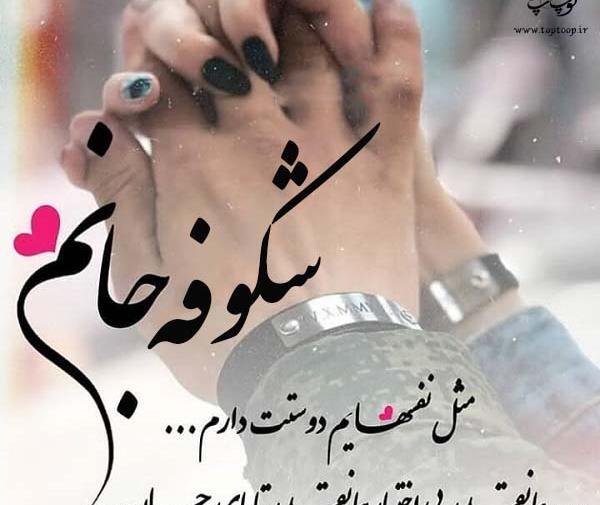 عکس نوشته علی و شکوفه