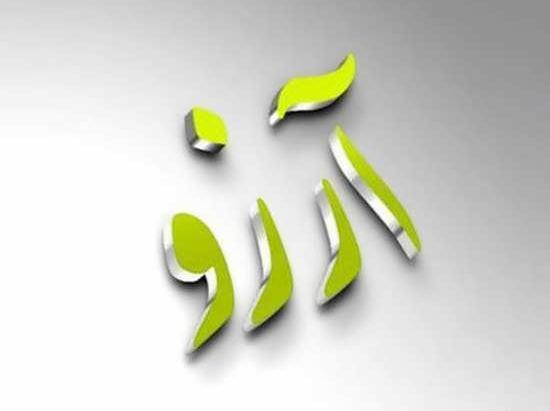 عکس نوشته اسمی آرزو