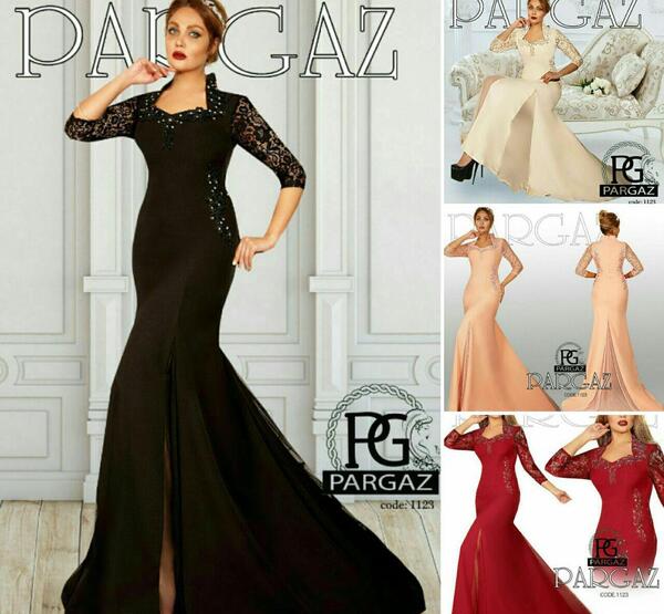 عکس لباس مجلسی بلند پوشیده شیک