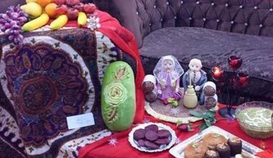 عکس ایده شب یلدا روی کرسی