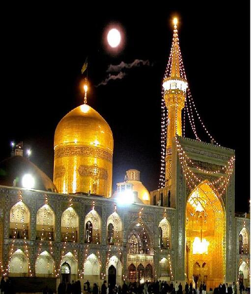 عکس حرم امام رضا عمودی