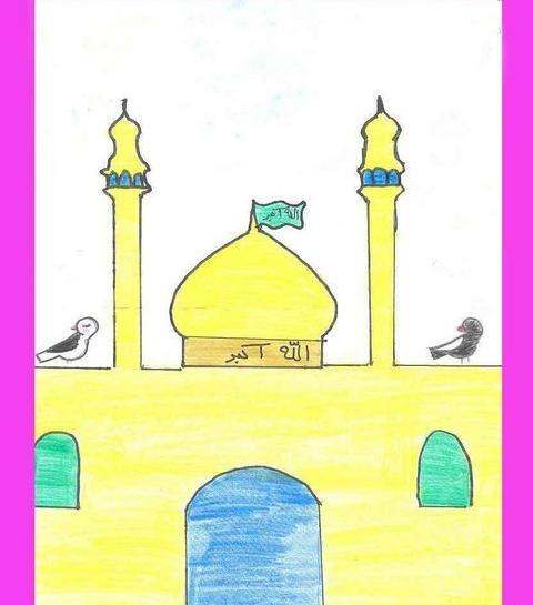 عکس حرم امام رضا برای نقاشی