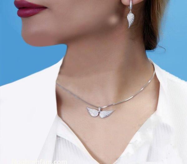 عکس نیم ست طلا دخترانه فرشته
