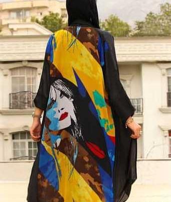 عکس بدحجابی مانتو جلو باز