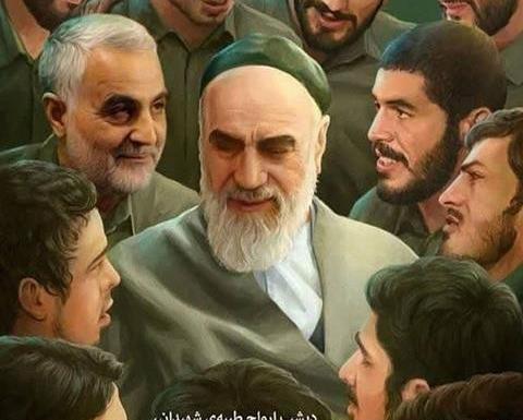 عکس امام حسین و قاسم سلیمانی