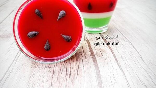 عکس ژله بستنی هندوانه