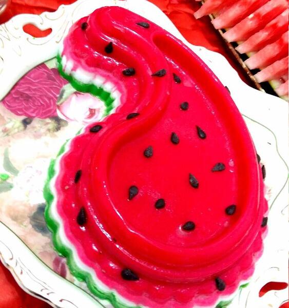 عکس ژله بستنی هندوانه
