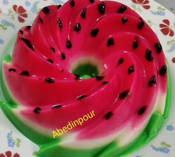 عکس ژله بستنی هندوانه