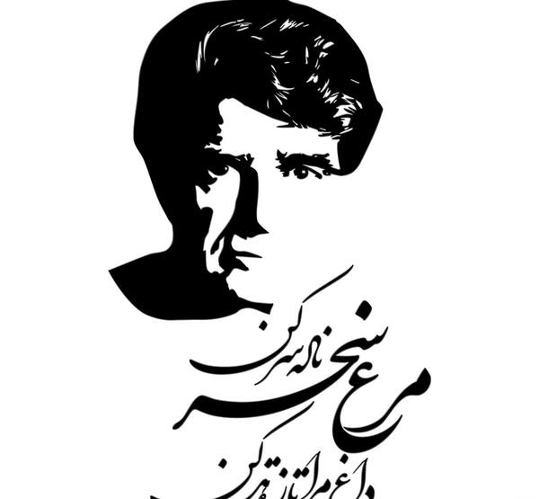 عکس نوشته مرغ سحر شجریان