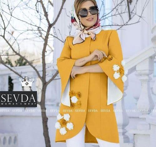 عکس مدل مانتو جدید خردلی