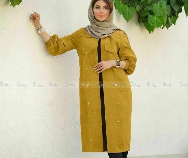 عکس مدل مانتو جدید خردلی