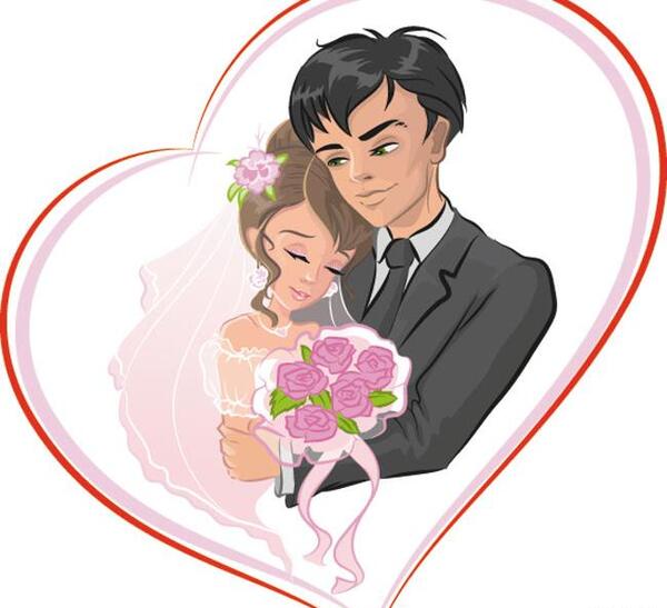 عکس عروس و داماد گرافیکی