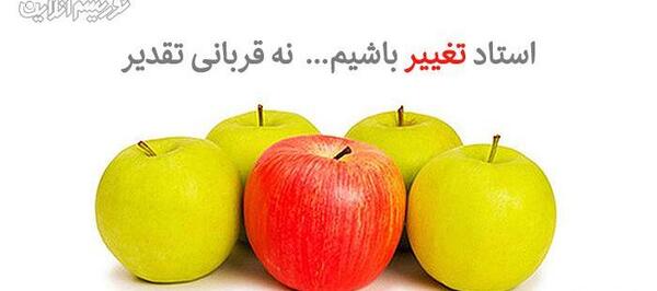 عکس نوشته قربانی تقدیر