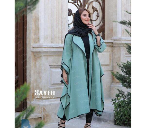 عکس مدل مانتو جدید فیروزه ای