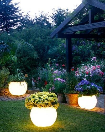 عکس ایده روشنایی باغ