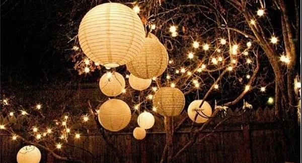 عکس ایده روشنایی باغ