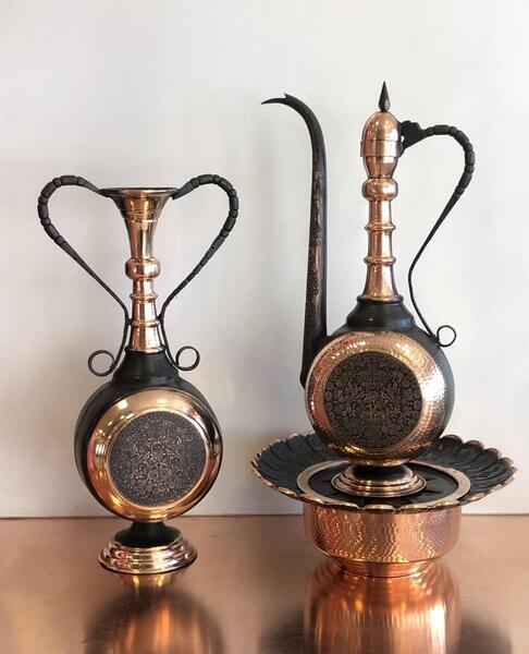 عکس ظروف مسی زنجان