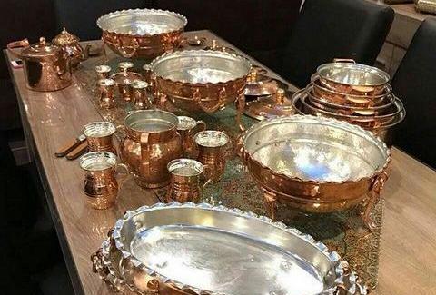 عکس ظروف مسی زنجان