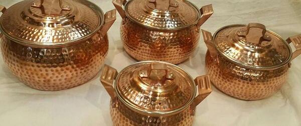 عکس ظروف مسی زنجان