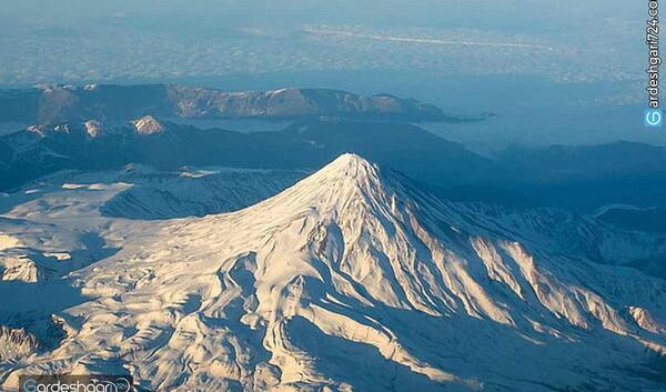 عکس هوایی دماوند