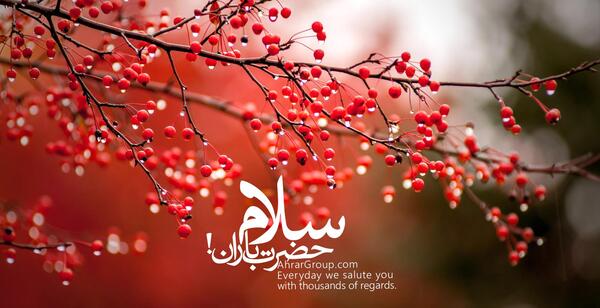 عکس نوشته سلام باران