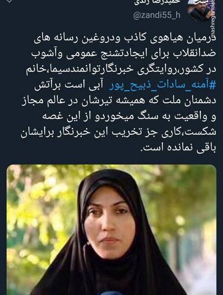 عکس آمنه سادات ذبیح پور