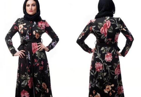 عکس مدل مانتو جدید نخی گلدار