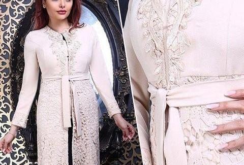 عکس مانتو جدید گیپور دار