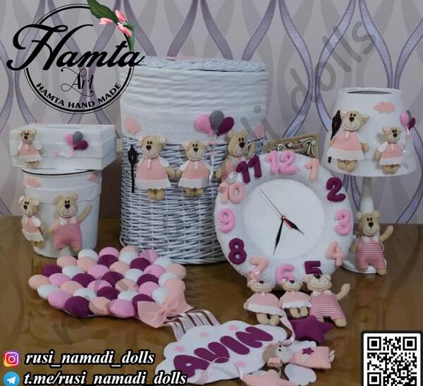 عکس ست سیسمونی نمدی دخترانه جدید