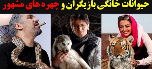 عکس حیوانات خانگی بازیگران ایرانی