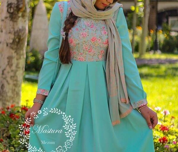 عکس مدل مانتو دخترانه جدید طرح سنتی