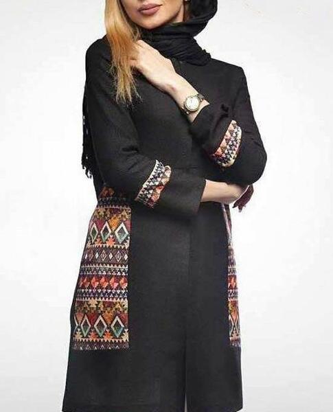 عکس مدل مانتو دخترانه جدید طرح سنتی