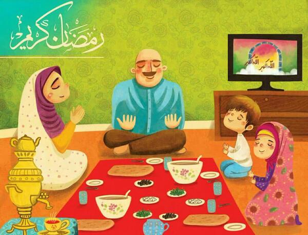 عکس رمضان کریم کودکانه
