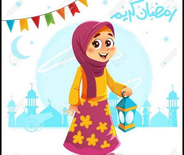 عکس رمضان کریم کودکانه