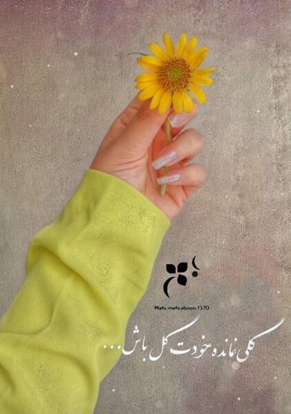عکس نوشته تو خودت گلی