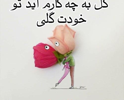 عکس نوشته تو خودت گلی