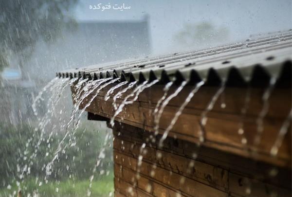 عکس باران تند