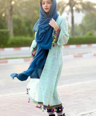 عکس نازنین بیاتی با مانتو جلو باز