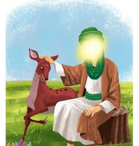 عکس آهوی امام رضا
