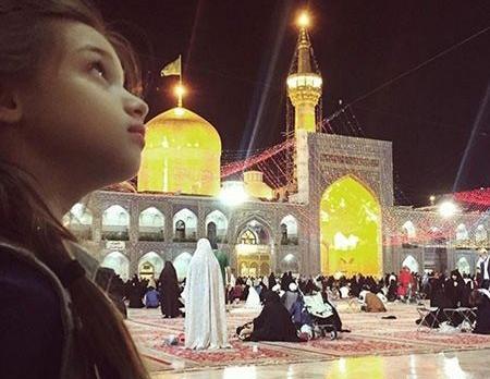 عکس نوشته ثواب زیارت امام رضا
