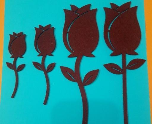 عکس گل لاله نمدی
