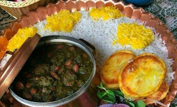 عکس قورمه سبزی و پیتزا