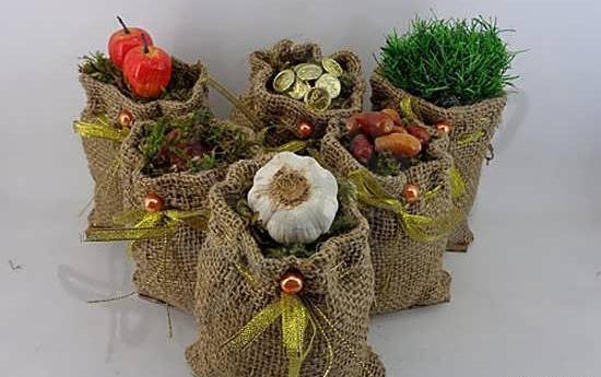 عکس ایده سفره هفت سین با گونی